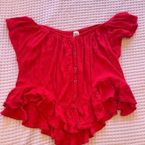 Free People off the shoulder top - size M